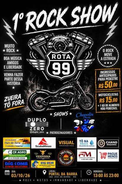 Cartaz: 1º Rock Show Rota 99