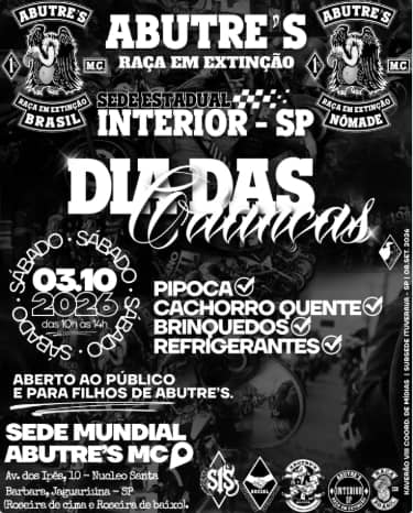 Cartaz: Dia das Crianças Abutre's MC