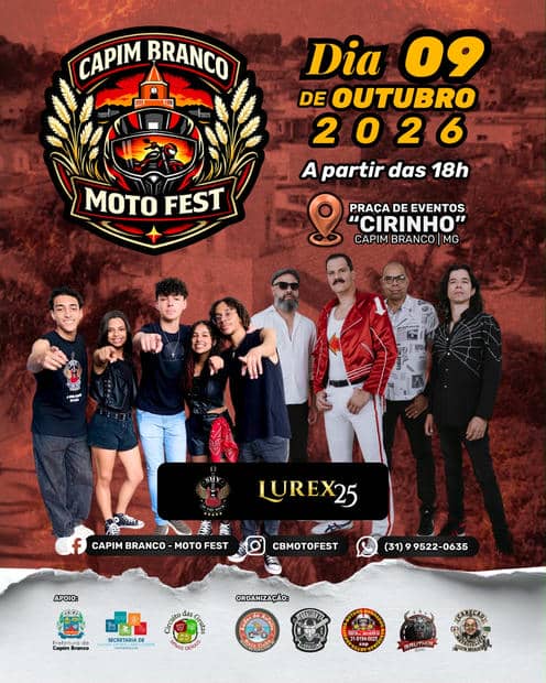 Cartaz: 1º Moto Fest Capim Branco