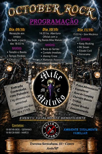 Cartaz: October Rock - Mike Maluko MC