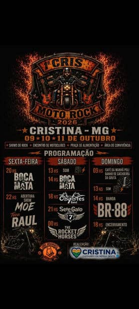 Cartaz: Moto Rock Cristina