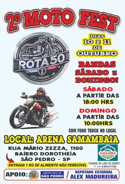 Cartaz: 2º Moto Fest Rota 50