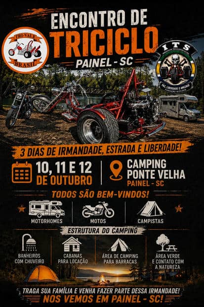 Cartaz: Encontro de Triciclo - Tri Vale e ITS