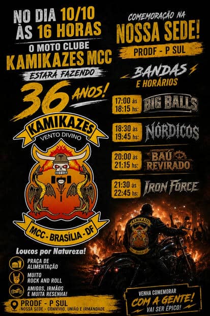 Cartaz: 36 Anos Kamikazes MCC