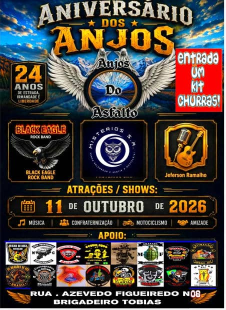 Cartaz: 24 Anos Anjos do Asfalto