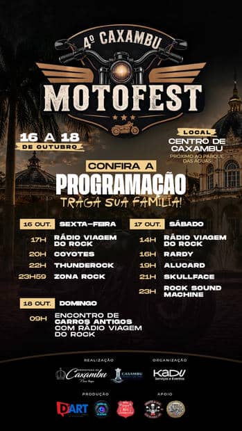 Cartaz: 4º Caxambu Motofest