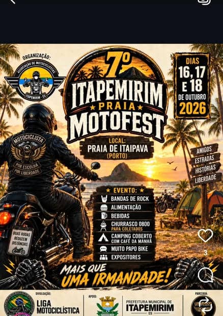 Cartaz: 7º Itapemirim Praia Motofest