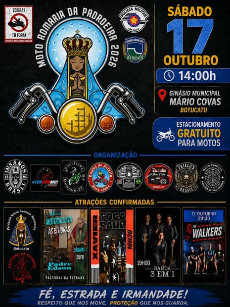 Cartaz: Moto Romaria da Padroeira 2026