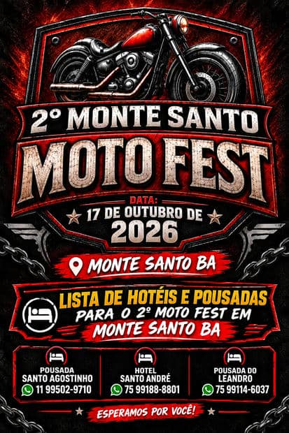 Cartaz: 2º Monte Santo Moto Fest