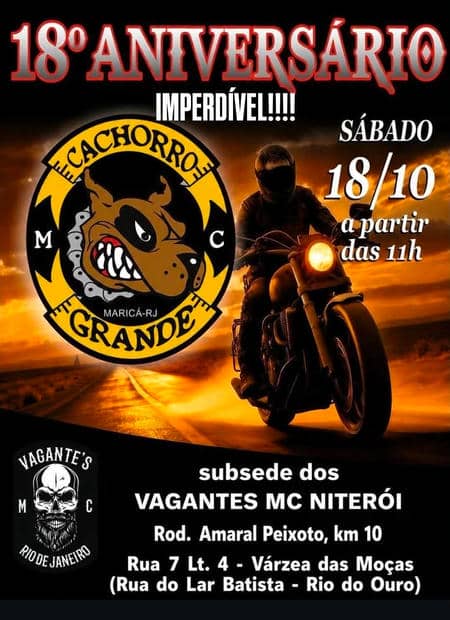 Cartaz: 18º Aniversário Cachorro Grande MC
