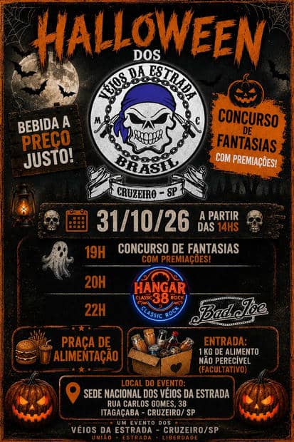 Cartaz: Halloween dos Véios da Estrada