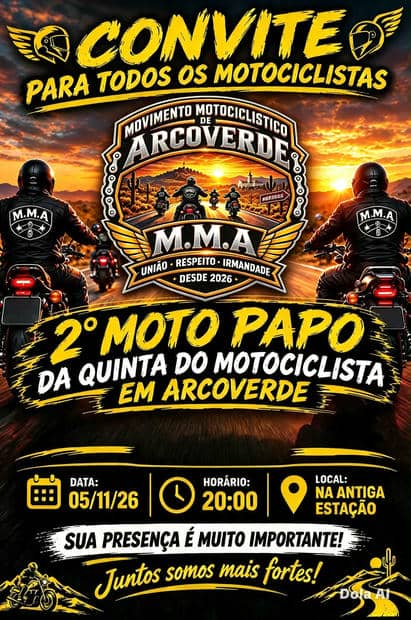 Cartaz: 2º Moto Papo da Quinta do Motociclista em Arcoverde