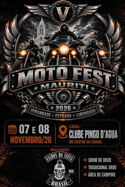 Cartaz: V Moto Fest Mauriti