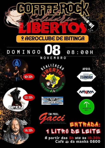 Cartaz: Coffee Rock Solidário Libertos