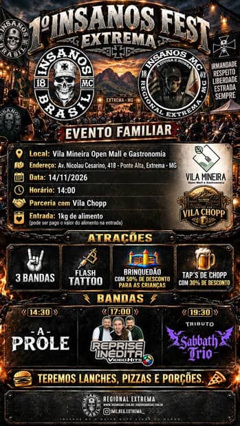 Cartaz: 1º Insanos Fest Extrema