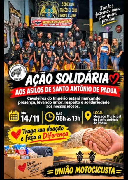 Cartaz: Ação Solidária aos Asilos de Santo Antônio de Pádua
