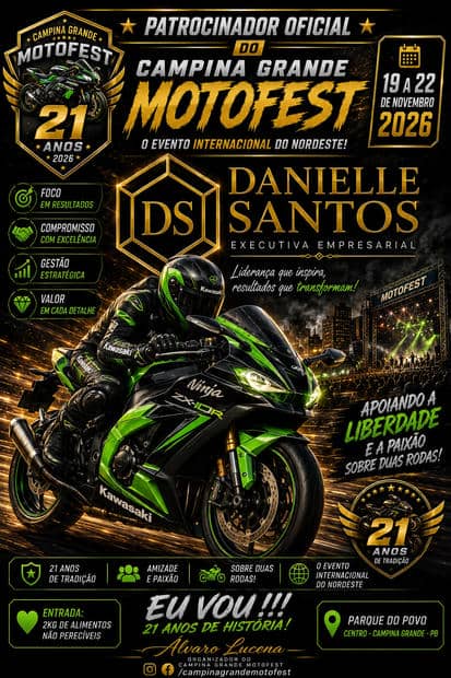 Cartaz: 21º Campina Grande Moto Fest