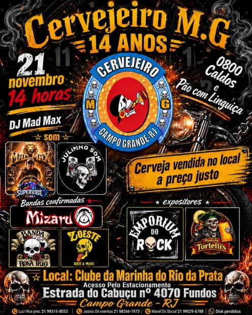 Cartaz: Cervejeiro MG 14 Anos