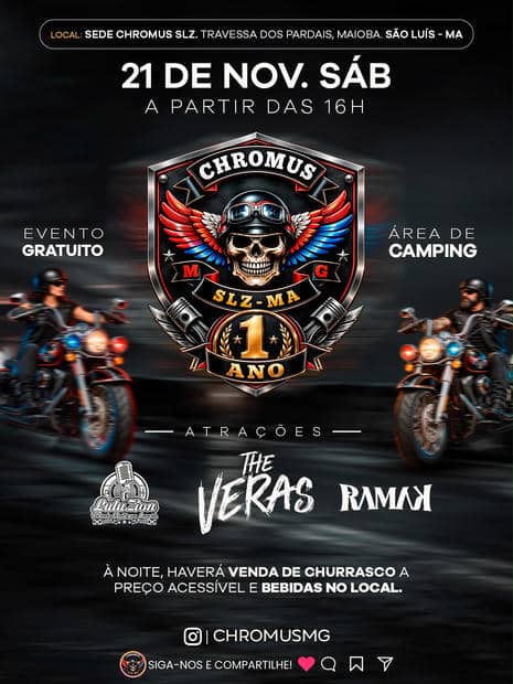 Cartaz: 1 Ano Chromus MG