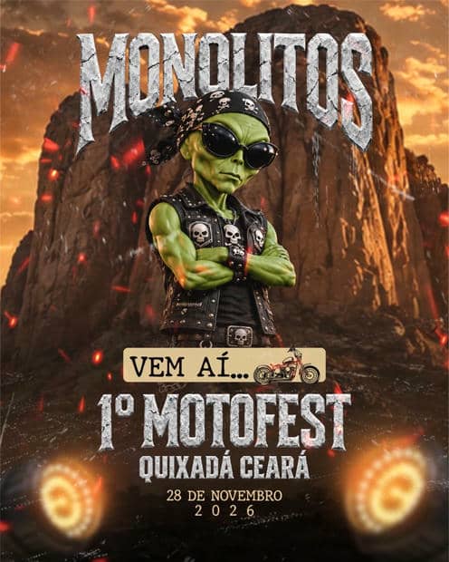 Cartaz: 1º Motofest Quixadá