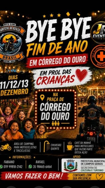 Cartaz: Bye Bye Fim de Ano em Córrego do Ouro