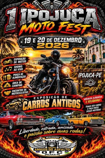 Cartaz: 1º Ipojuca Moto Fest