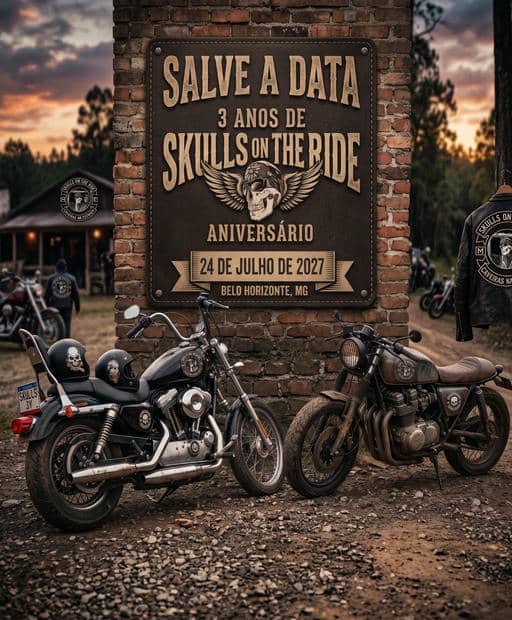 Cartaz do 3 Anos Skulls on the Ride